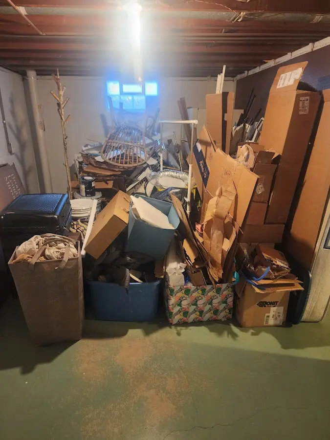 Roll-off dumpster container at job site for Concrete Dumpster Rental in Athens